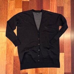 J. Crew | Women’s black wool cardigan sweater size large